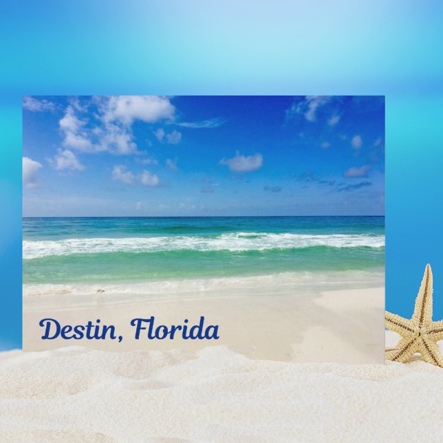 Destin Florida Beach Photography Vacation Postcard (Creator Uploaded)