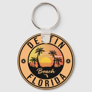 Destin Florida Beach Souvenirs Vintage Travel Key Ring