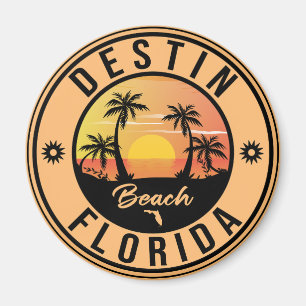 Destin Florida Beach Souvenirs Vintage Travel  Magnet