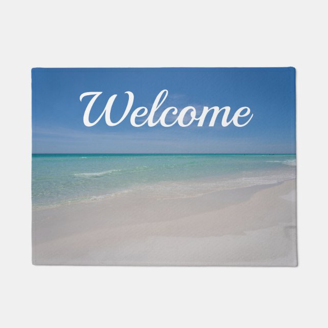 Destin Florida Beach Welcome Doormat (Front)