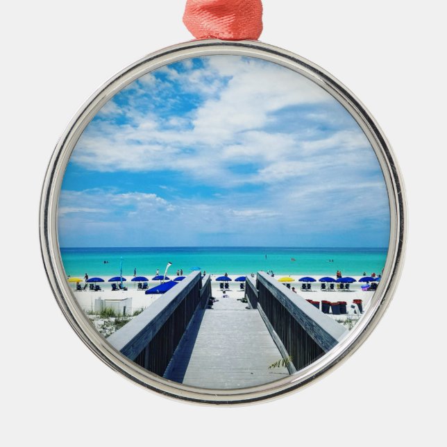 Destin Florida Beaches Metal Tree Decoration (Front)