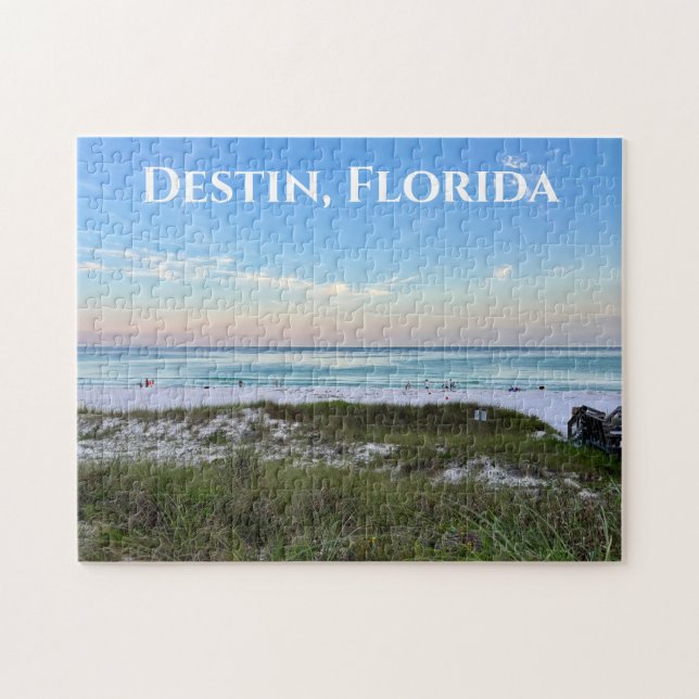 Destin Florida Beautiful Sunset Beach Photography Jigsaw Puzzle (Horizontal)