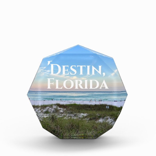 Destin Florida Beautiful Sunset Beach Photography Photo Block (Front)