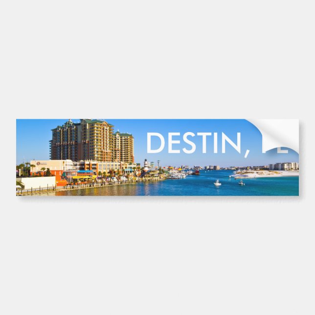 Destin Florida Bumper Sticker - Harbour Photo (Front)