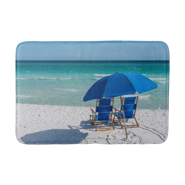 Destin Florida Chairs And Umbrella Bath Mat (Front)