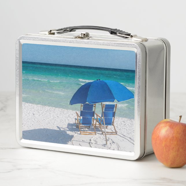 Destin Florida Chairs And Umbrella Lunchbox (In Situ)