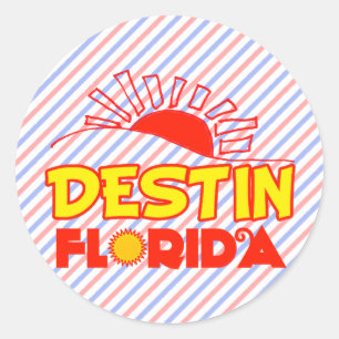 Destin, Florida Classic Round Sticker