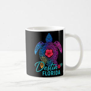 Destin Florida Colourful Turtle Summer Travel Coffee Mug