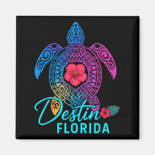 Destin Florida Colourful Turtle Summer Travel Magnet