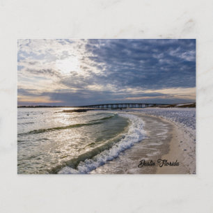 Destin Florida Evening Waves Postcard