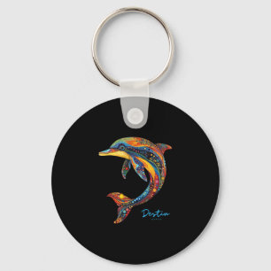 Destin Florida Fl Beach Family Vacation Tropical D Key Ring