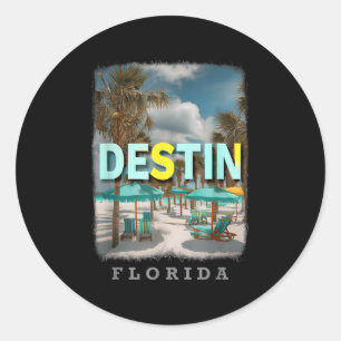 Destin Florida Fl Beach Paradise Sd533  Classic Round Sticker