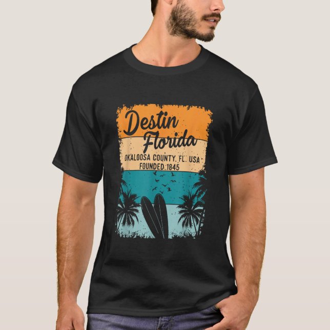 Destin Florida FL Beach Souvenirs And Gifts Men Wo T-Shirt (Front)