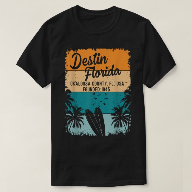 Destin Florida FL Beach Souvenirs And Gifts Men Wo T-Shirt (Design Front)