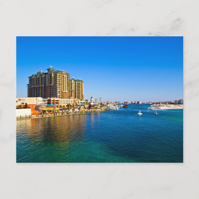Destin Florida Harbour Scenic Photo Postcards (Front)