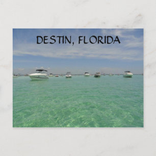 DESTIN FLORIDA NAUTICAL POSTCARD ON CRAB ISLAND