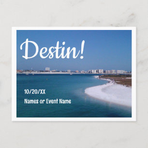 Destin Florida Save the Date Wedding or Event Postcard