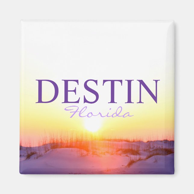 Destin Florida sunset over dunes Magnet (Front)