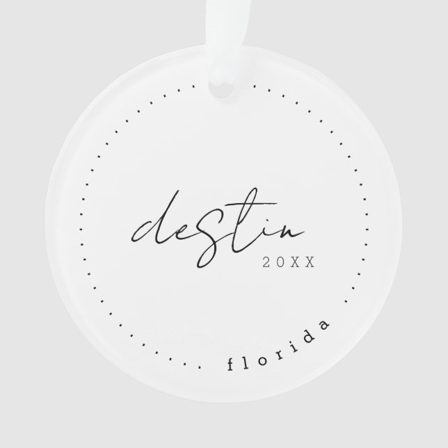 Destin Florida Travel United States Simple Ornament (Front)