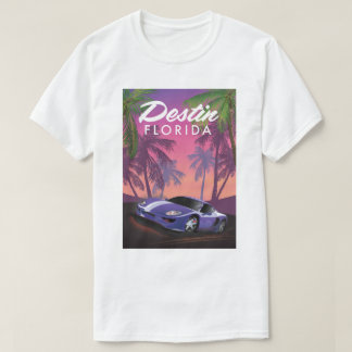 Destin Florida USA sports car poster. T-Shirt