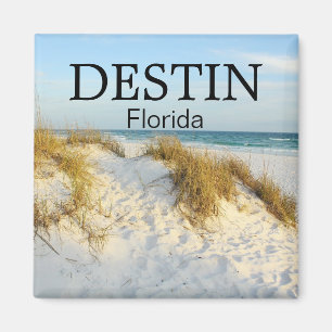 Destin Florida white sand beach sunset magnet