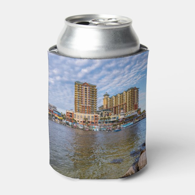 Destin Harbour Boardwalk Can Cooler (Can Front)