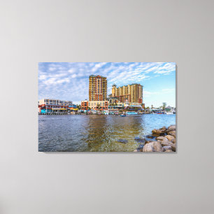 Destin Harbour Boardwalk Canvas Print