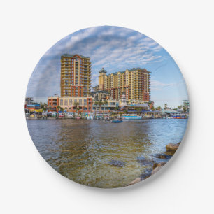 Destin Harbour Boardwalk Paper Plates