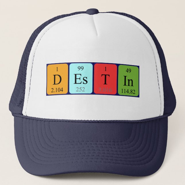 Destin periodic table name hat (Front)