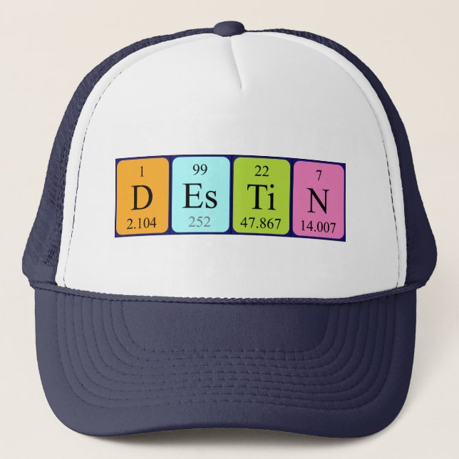 Destin periodic table name hat (Front)