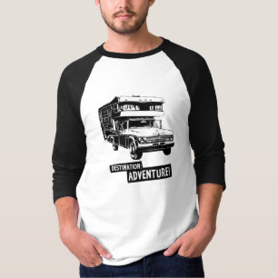 Destination: Adventure! Vintage Truck Camper T-Shirt
