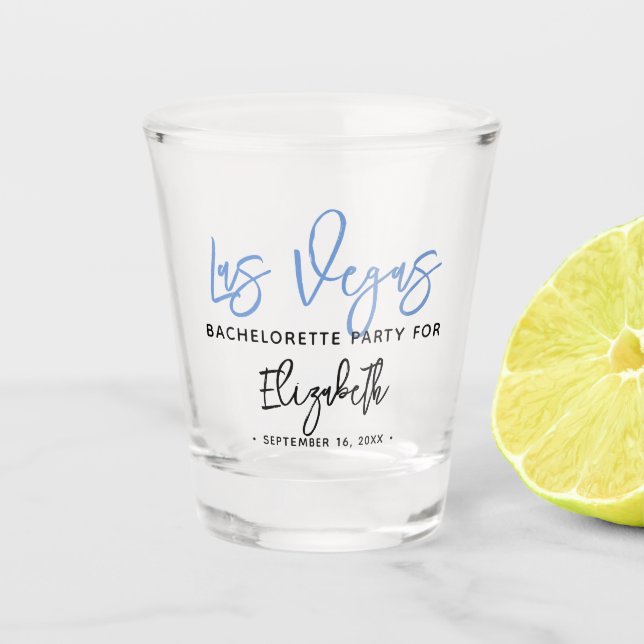 Destination Bachelorette Party Shot Glass (Front)