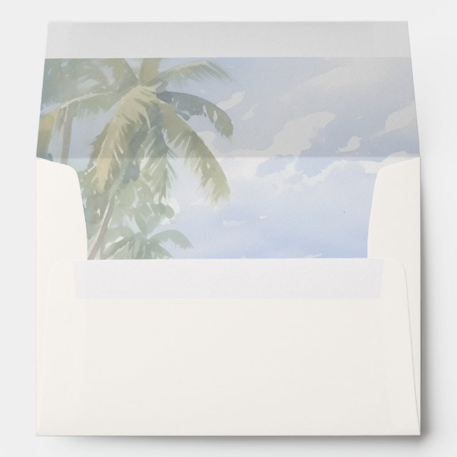 Destination Beach Wedding  Envelope (Back (Bottom))