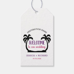 Destination Beach Wedding Guest Welcome Gift Tags