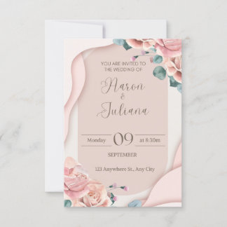 Destination Beach Wedding Invitation