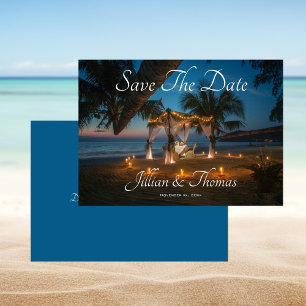 Destination Beach Wedding Save The Date Invitation