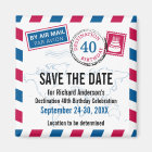 Destination Birthday Airmail Save the Date