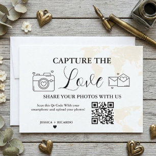 Destination Capture the Love Wedding QR Code Card