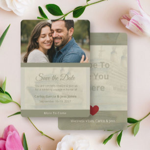 Destination Cruise Ship Wedding Save the Date Invitation