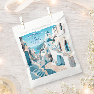 Destination Greece Santorini Wedding Favour Bags