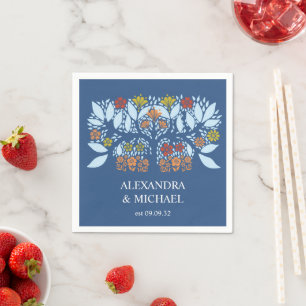 Destination Greece Santorini Wedding Napkin