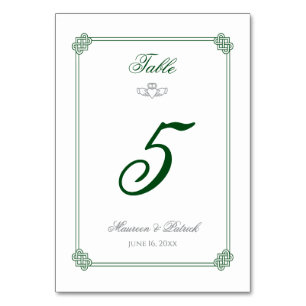 Destination Ireland Table Number