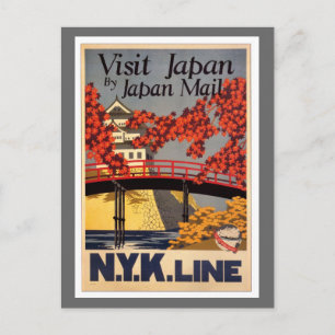 Destination: Japan Travel Poster Postcard
