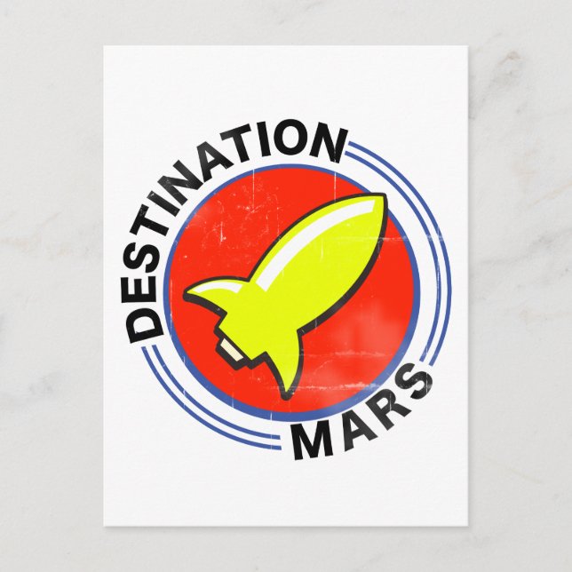Destination Mars Postcard (Front)