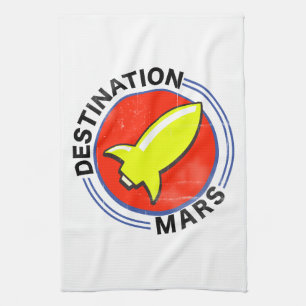 Destination Mars Tea Towel