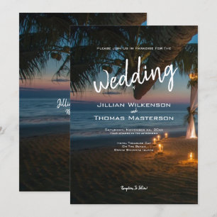 Destination Paradise - Wedding Invitation