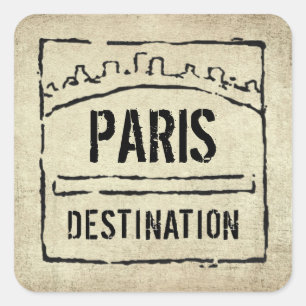 Destination Passport Stamp Sticker