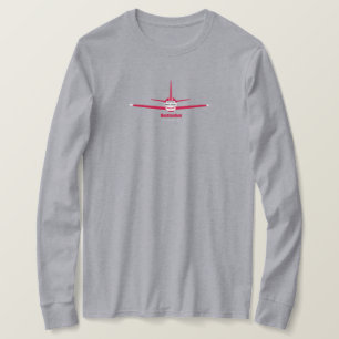 Destination Piscataway New Jersey NJ Aeroplane Log T-Shirt