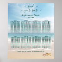 Destination Travel Kauai Wedding Seating Chart