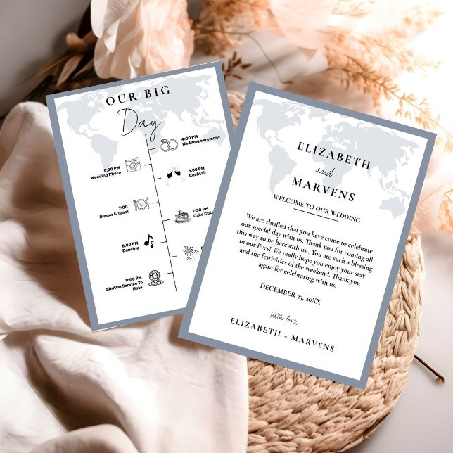 Destination Travel wedding day  Events Timeline  Programme (Creator Uploaded)